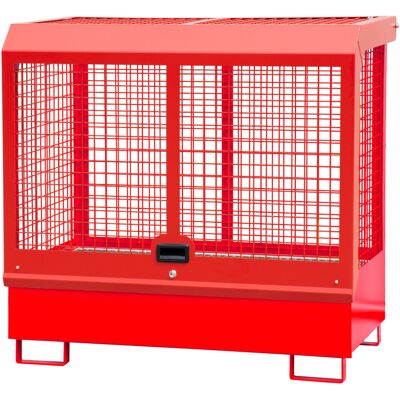 Bauer Gefahrstoff-Depot GD-C - Feuerrot - Für den Innenbereich mit Spritzschutzwand und Haube Bauer Gefahrstoff-Depot GD-C - Feuerrot - Für den Innenbereich mit Spritzschutzwand und Haube
