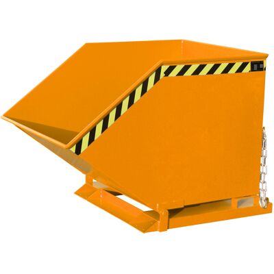 Eurokraft pro Abfallbehälter - Volumen 0,8 m³, Stahl, Orange - Abfallbehälter Eurokraft pro Abfallbehälter - Volumen 0,8 m³, Stahl, Orange - Abfallbehälter