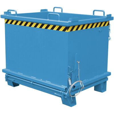 Eurokraft pro Lagerbehälter - 1 m³, Hellblau, Klappboden - Lagerbehälter Eurokraft pro Lagerbehälter - 1 m³, Hellblau, Klappboden - Lagerbehälter