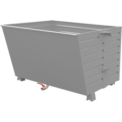 Eurokraft Pro Stapelbarer Spänebehälter - 1,5m³ - Stahl Eurokraft Pro Stapelbarer Spänebehälter - 1,5m³ - Stahl