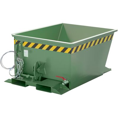 Eurokraft pro Abfallbehälter - 0,3 m³, Stahl, Grün RAL 6011 Eurokraft pro Abfallbehälter - 0,3 m³, Stahl, Grün RAL 6011