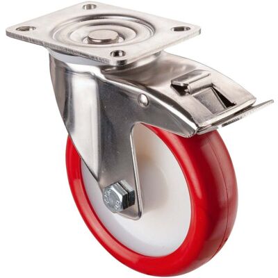 BS Rollen Edelstahl Transportrolle (H120.B26.127)) BS Rollen Edelstahl Transportrolle (H120.B26.127))