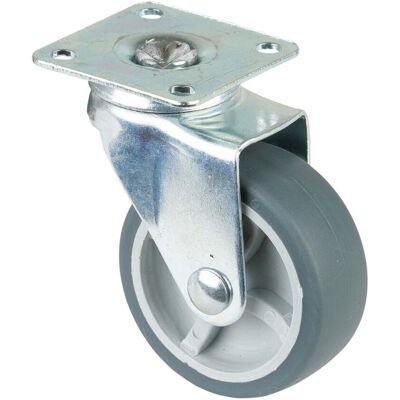 BS Rollen Lenkrolle F26, mit Platte, Durchmesser 50, B 18mm 40kg, Gummi (F26.050) BS Rollen Lenkrolle F26, mit Platte, Durchmesser 50, B 18mm 40kg, Gummi (F26.050)