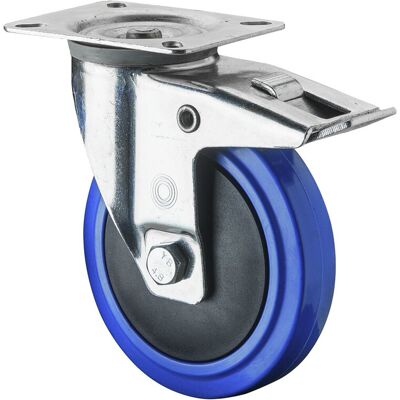 BS Rollen Transportrolle L420.B62.126 Lenkrolle mit Totalfeststeller, Raddurchmesser 125 mm,) BS Rollen Transportrolle L420.B62.126 Lenkrolle mit Totalfeststeller, Raddurchmesser 125 mm,)