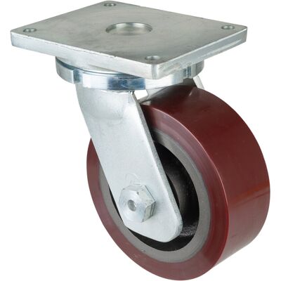 BS Schwerlast-Lenkrolle D.250mm Trgf. 2200kg Guß-Polyurethan Platte L255xB200mm ; BS Rollen (RR100.C10.253) BS Schwerlast-Lenkrolle D.250mm Trgf. 2200kg Guß-Polyurethan Platte L255xB200mm ; BS Rollen (RR100.C10.253)