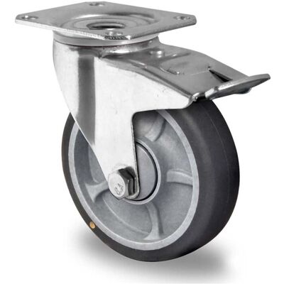 CASCOO Lenkrolle mit Totalfeststeller ø 100 mm Serie P2G2 (el. leitfähig) Kugellager (TBP25W0100P2G2B32E) CASCOO Lenkrolle mit Totalfeststeller ø 100 mm Serie P2G2 (el. leitfähig) Kugellager (TBP25W0100P2G2B32E)