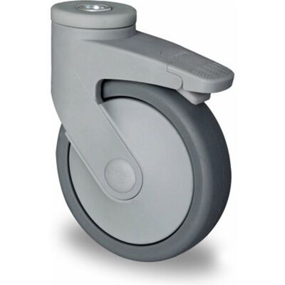 CASCOO Rückenlochlenkrolle mit Totalfeststeller ø 100 mm Serie CARA P2A2 Kugellager (BCH0SP0100P2A2B42) CASCOO Rückenlochlenkrolle mit Totalfeststeller ø 100 mm Serie CARA P2A2 Kugellager (BCH0SP0100P2A2B42)