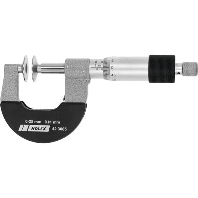 Holex Bügelmessschraube mit Tellermessflächen und nichtdrehender Spindel, Messbereich: 25-50 mm (423005 25-50) Holex Bügelmessschraube mit Tellermessflächen und nichtdrehender Spindel, Messbereich: 25-50 mm (423005 25-50)