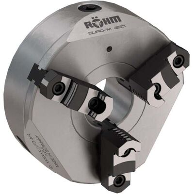 Röhm Dreibacken-Drehfutter Stahl zylindrische Zentrieraufnahme, DIN 702-4, Außen-⌀ A: 125mm (185302) Röhm Dreibacken-Drehfutter Stahl zylindrische Zentrieraufnahme, DIN 702-4, Außen-⌀ A: 125mm (185302)