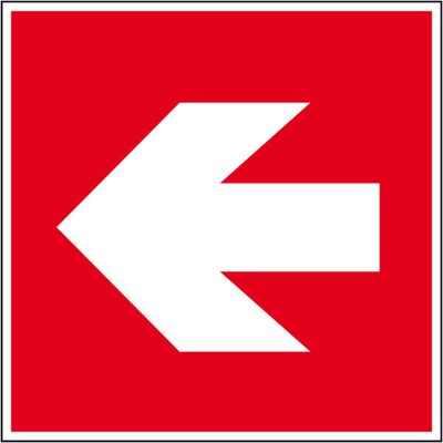Eichner Brandschutzschild Richtungsangabe links 15 x 15 cm Alu (9225-13065-015) Eichner Brandschutzschild Richtungsangabe links 15 x 15 cm Alu (9225-13065-015)