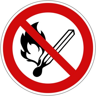 Eichner Verbotsschild Feuer, offenes Licht und Rauchen verboten (9225-10030-010) Eichner Verbotsschild Feuer, offenes Licht und Rauchen verboten (9225-10030-010)
