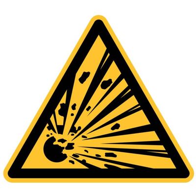 Eichner Warnschild Explosionsgefährliche Stoffe 10 cm Alu (9225-12044-010) Eichner Warnschild Explosionsgefährliche Stoffe 10 cm Alu (9225-12044-010)