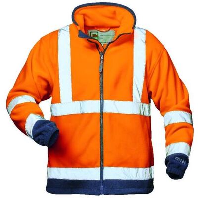 Elysee Warn-Fleecejacke Benedikt Gr. M, orange/marine Elysee Warn-Fleecejacke Benedikt Gr. M, orange/marine