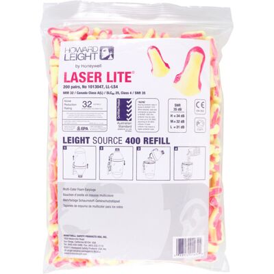 Gehörschutzstöpsel Laser Lite EN 352-2 SNR 35 dB Nachfüllpack 200 PA/Pk. ; Honeywell (1013047) Gehörschutzstöpsel Laser Lite EN 352-2 SNR 35 dB Nachfüllpack 200 PA/Pk. ; Honeywell (1013047)