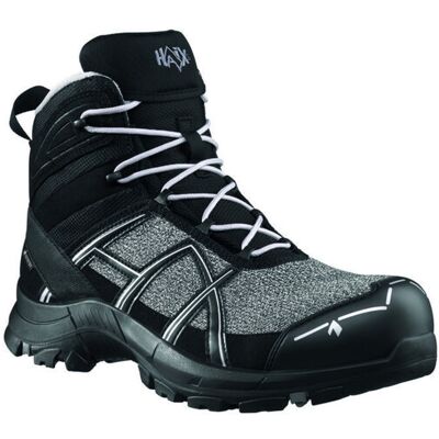 HAIX Stiefel BLACK EAGLE Pro, MID, S3, schwarz-silber, Gr. 5 (38) (610039.5.0) HAIX Stiefel BLACK EAGLE Pro, MID, S3, schwarz-silber, Gr. 5 (38) (610039.5.0)