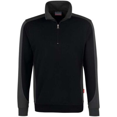 Hakro Zip-Sweatshirt Contrast Performance, schwarz, Unisex-Größe: 3XL (476-005/3XL) Hakro Zip-Sweatshirt Contrast Performance, schwarz, Unisex-Größe: 3XL (476-005/3XL)
