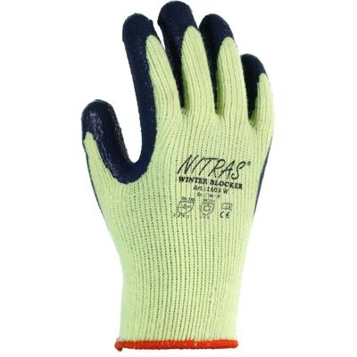 Kälteschutzhandschuhe Winter Blocker Gr.10 gelb/blau EN 388,EN 511 Kat.II ; NITRAS (1603W/10) Kälteschutzhandschuhe Winter Blocker Gr.10 gelb/blau EN 388,EN 511 Kat.II ; NITRAS (1603W/10)