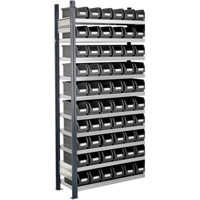 Kappes RasterPlan Steckregal mit Lagersichtkästen, Modell 11, 2000 x 1000 x 300 mm, anthrazitgrau, 5203.02.2108) Kappes RasterPlan Steckregal mit Lagersichtkästen, Modell 11, 2000 x 1000 x 300 mm, anthrazitgrau, 5203.02.2108)