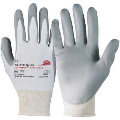 KCL 619 Camapur Comfort Schutzhandschuh weiß/grau Gr. 10 ; Honeywell (619-10) KCL 619 Camapur Comfort Schutzhandschuh weiß/grau Gr. 10 ; Honeywell (619-10)