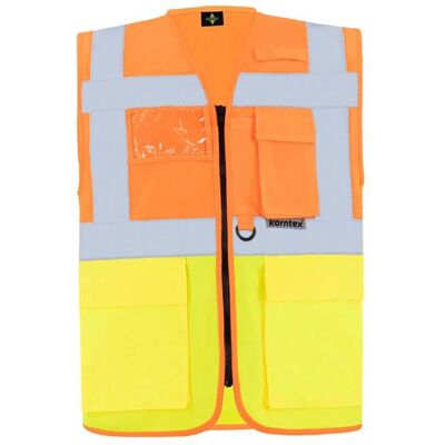 Korntex Sicherheitsweste - Signal Orange - S-3XL - Sicherheitsweste Korntex Sicherheitsweste - Signal Orange - S-3XL - Sicherheitsweste