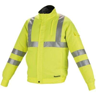 Makita Akku-Warnjacke, gelb Größe 2XL (DFJ214Z2XL)) Makita Akku-Warnjacke, gelb Größe 2XL (DFJ214Z2XL))