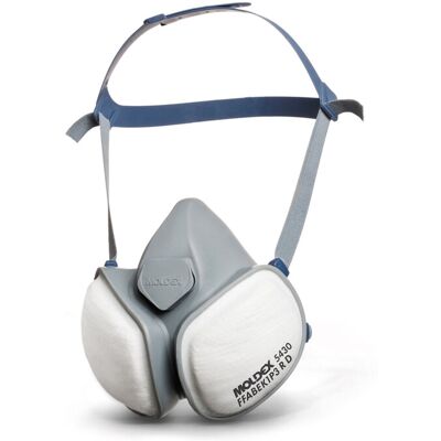 Moldex Halbmaske FFABEK1P3 R D, organische Gase, anorganische Gase, Saure Gase, Ammoniak und Partikel, Zoll CompactMask Zoll (5430) Moldex Halbmaske FFABEK1P3 R D, organische Gase, anorganische Gase, Saure Gase, Ammoniak und Partikel, Zoll CompactMask Zoll (5430)
