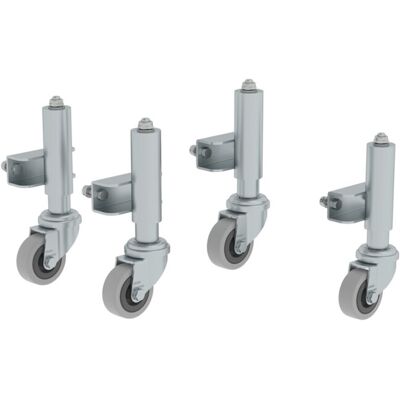 Günzburger Steigtechnik - Feder-Bremsrollen Ø50mm für 2-Stufen-Podest - 4 Stück Günzburger Steigtechnik - Feder-Bremsrollen Ø50mm für 2-Stufen-Podest - 4 Stück