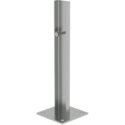 Munk Günzburger Steigtechnik Fußplatte - Stahl verzinkt, 120x120mm, Ø13mm Munk Günzburger Steigtechnik Fußplatte - Stahl verzinkt, 120x120mm, Ø13mm