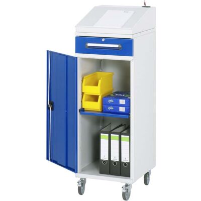Rau Beistellschrank Stehpult 02, B450xT520xH1235/1345mm, mobil (07-450-M02F.11) Rau Beistellschrank Stehpult 02, B450xT520xH1235/1345mm, mobil (07-450-M02F.11)