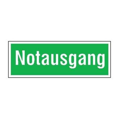 SafetyMarking Fluchtwegschild Alu B300xH105 mm Notausgang langnachleuchtend ; wolk (15.0099) SafetyMarking Fluchtwegschild Alu B300xH105 mm Notausgang langnachleuchtend ; wolk (15.0099)
