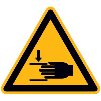 SafetyMarking Warnschild Folie SL 100 mm Warnung vor Handverletzungen ; wolk (21.0330) SafetyMarking Warnschild Folie SL 100 mm Warnung vor Handverletzungen ; wolk (21.0330)