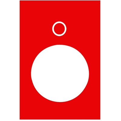 Schneider Electric Symbolschild ZB2BY2931 rot 30 x 40mm) Schneider Electric Symbolschild ZB2BY2931 rot 30 x 40mm)