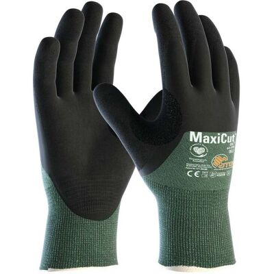 Schnittschutzhandschuhe MaxiCut®Oil™ 44-305 Gr.9 grün/schwarz EN 388 PSA II ; BIG (2482-9) Schnittschutzhandschuhe MaxiCut®Oil™ 44-305 Gr.9 grün/schwarz EN 388 PSA II ; BIG (2482-9)