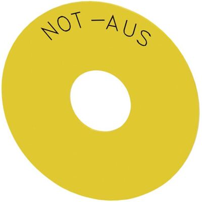 Siemens 3SU1900-0BC31-0AS0 Not-Halt-Aufkleber - Sicherheitsetikett Siemens 3SU1900-0BC31-0AS0 Not-Halt-Aufkleber - Sicherheitsetikett