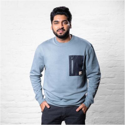STIER Heavy Crew Sweater duty organic cotton M sedona sage (906996) STIER Heavy Crew Sweater duty organic cotton M sedona sage (906996)