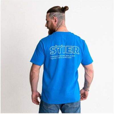 STIER Heavy Tee Logo Capsule organic cotton M Indigo Blue (906658) STIER Heavy Tee Logo Capsule organic cotton M Indigo Blue (906658)
