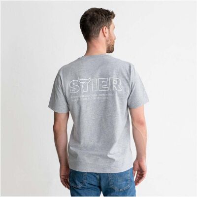 STIER Heavy Tee Logo Capsule organic cotton XL Grey Melange (906655) STIER Heavy Tee Logo Capsule organic cotton XL Grey Melange (906655)