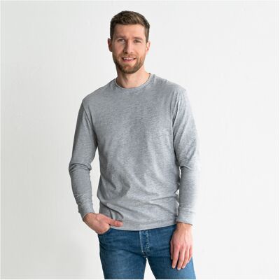 STIER Longsleeve Logo Capsule organic cotton XXL Grey Melange (906666) STIER Longsleeve Logo Capsule organic cotton XXL Grey Melange (906666)