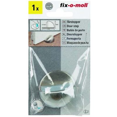 Fix-o-moll Türstopper - Gebürstetes Metall, 25mm Höhe - Innenbereich Fix-o-moll Türstopper - Gebürstetes Metall, 25mm Höhe - Innenbereich