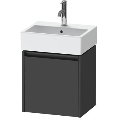 Duravit Ketho.2 Wandhängender Waschtisch - Reversibel, 1 Tür, Graphit Matt Duravit Ketho.2 Wandhängender Waschtisch - Reversibel, 1 Tür, Graphit Matt
