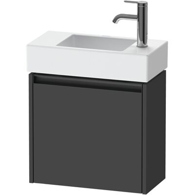 Duravit Ketho.2 Wandhängender Waschtisch - 1 Tür, Graphit Matt Duravit Ketho.2 Wandhängender Waschtisch - 1 Tür, Graphit Matt