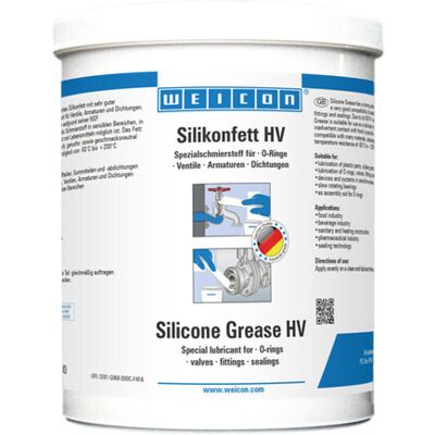 WEICON Silikonfett HV, lebensmittelechtes Schmierfett, 1 kg, transluzent (10062501) WEICON Silikonfett HV, lebensmittelechtes Schmierfett, 1 kg, transluzent (10062501)