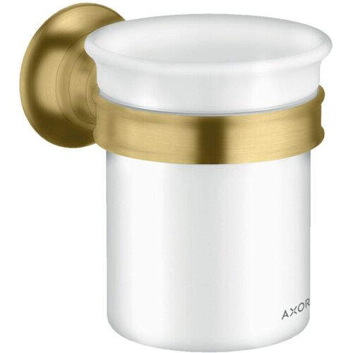 Hansgrohe Zahnputzbecher Axor Montreux Gl., Ha. Met., Wandmont., brush. gol opt (42134250)