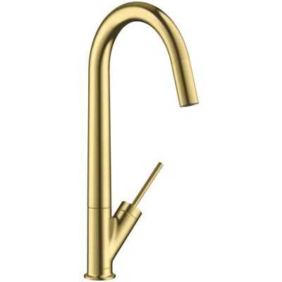 Hansgrohe Axor Starck Küchenarmatur - Gebürstetes Messing, Schwenkbar, Modell 300 Hansgrohe Axor Starck Küchenarmatur - Gebürstetes Messing, Schwenkbar, Modell 300