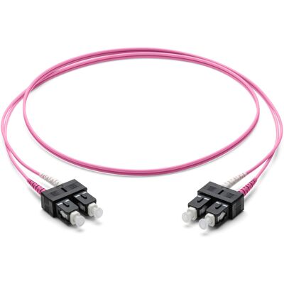 Corning Violett Multimode Duplex Glasfaserkabel - 3m Corning Violett Multimode Duplex Glasfaserkabel - 3m