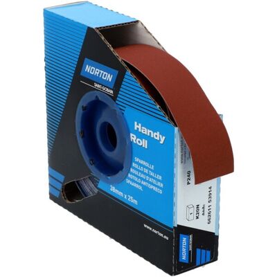 Norton Sparrolle K20N 38mmx25m P240 ; Saint-Gobain (66261153914) Norton Sparrolle K20N 38mmx25m P240 ; Saint-Gobain (66261153914)