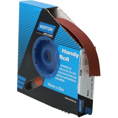 Norton Sparrolle R222 25mmx25m P240 ; Saint-Gobain (63642531799) Norton Sparrolle R222 25mmx25m P240 ; Saint-Gobain (63642531799)