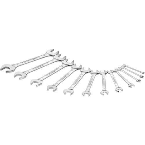 Facom Doppelgabelschlüssel Köpfe 15° abgeschrägt Satz im Karton, 9-tlg. (44.JE9)