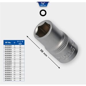 Brilliant Tools 1/2 Zoll Sechskant-Stecknuss, 13 mm (BT022804) Brilliant Tools 1/2 Zoll Sechskant-Stecknuss, 13 mm (BT022804)