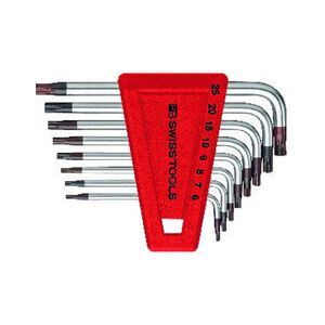 Packard Bell Swiss Tools Winkelschraubendreher- Satz im Kunststoffhalter 8-teilig T6-T25 (PB 410.H 6-25) Packard Bell Swiss Tools Winkelschraubendreher- Satz im Kunststoffhalter 8-teilig T6-T25 (PB 410.H 6-25)